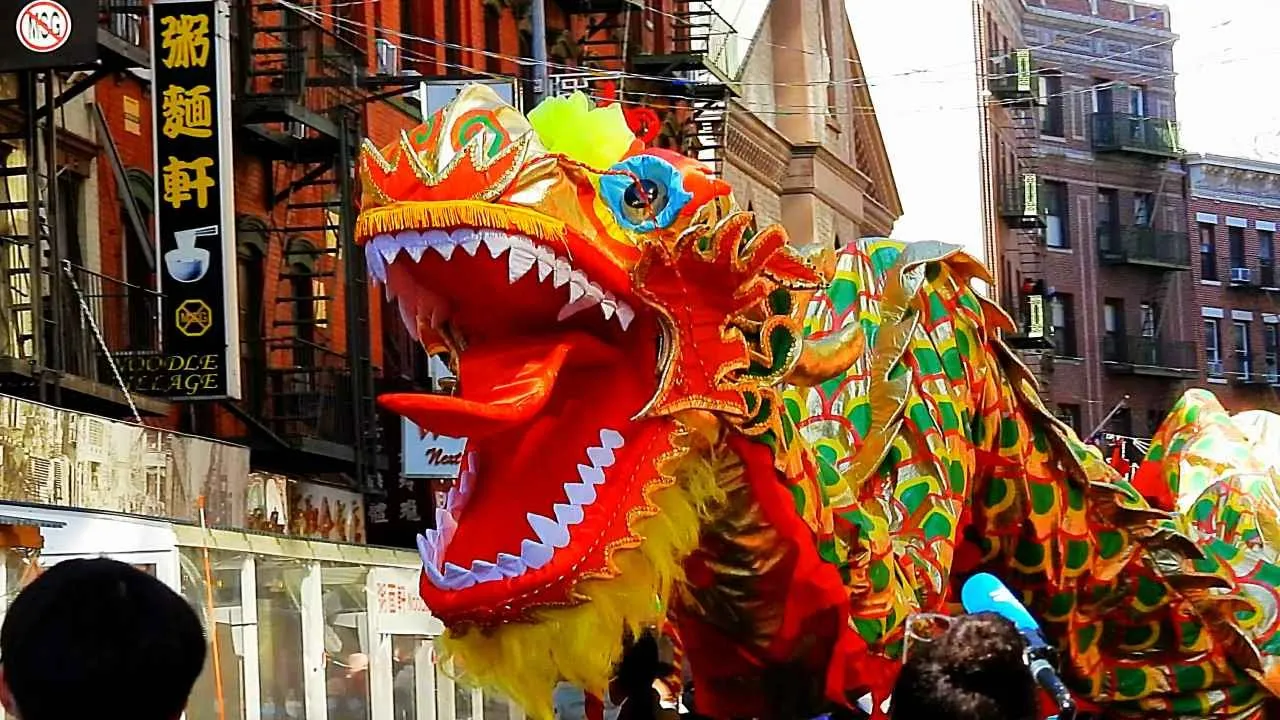 NYC Chinatown Lunar New Year Parade Highlights | Dragon & Lion Dance for Celebration