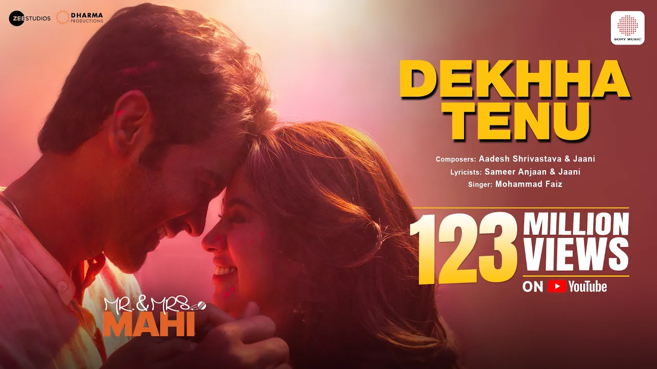 Dekhha Tenu | Mr. & Mrs. Mahi | Rajkummar Rao, Janhvi Kapoor | Mohd. Faiz | Jaani | Aadesh S| Sameer