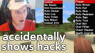 Streamer Realizes I caught him HACKING on my Minecraft Server LIVE