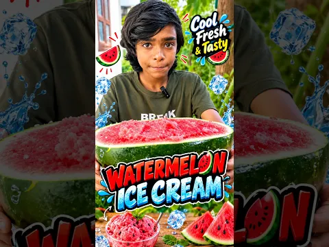 watermelon കൊണ്ട് ice cream ഉണ്ടാക്കിയതാ.... 😸🍉#shorts #shortsfeed