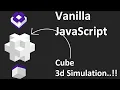 3d Cube simulation and design using javascript javascript animation 3d js javascript projects