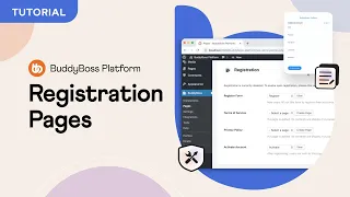 how to set up the registration page within the platform