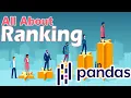 Ranking in Pandas Ranking by Category Ranking - Dense Percentile Min Average