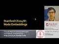Stanford CS224W Machine Learning with Graphs 2021 Lecture 3 1 - Node Embeddings