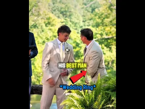Best man lost the ring but then... 😦