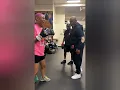 Fatimah Mayweather training w Floyd Mayweather Sr Roger Mayweather son Lehki Jeff Mayweather