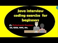 Java interview coding exercise for beginners Checking for Palindrome Numbers
