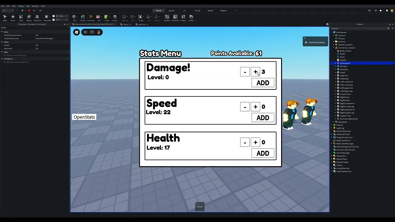 Blox fruits like Stat System!