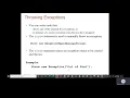 Java II Chapter 11 Class 3 Writing your own Exception Classes