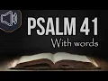 Psalm chapter 41 KJV Bible reading Blessed are they that consider the poor