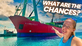 RESCUED by a cargo vessel in the South Pacific! [Ep162 RED SEAS]