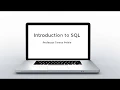 Introduction to SQL Session 13 Part 1