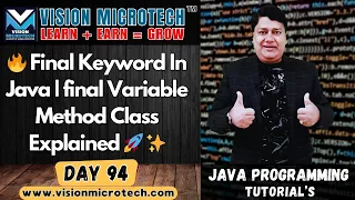 Final Keyword In Java final Variable Method Class Explained