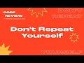 Don t Repeat Yourself in JavaScript - Code Review