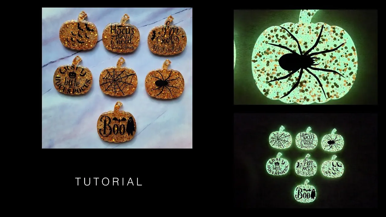 Halloween Pumpkin keychains - 7 pcs