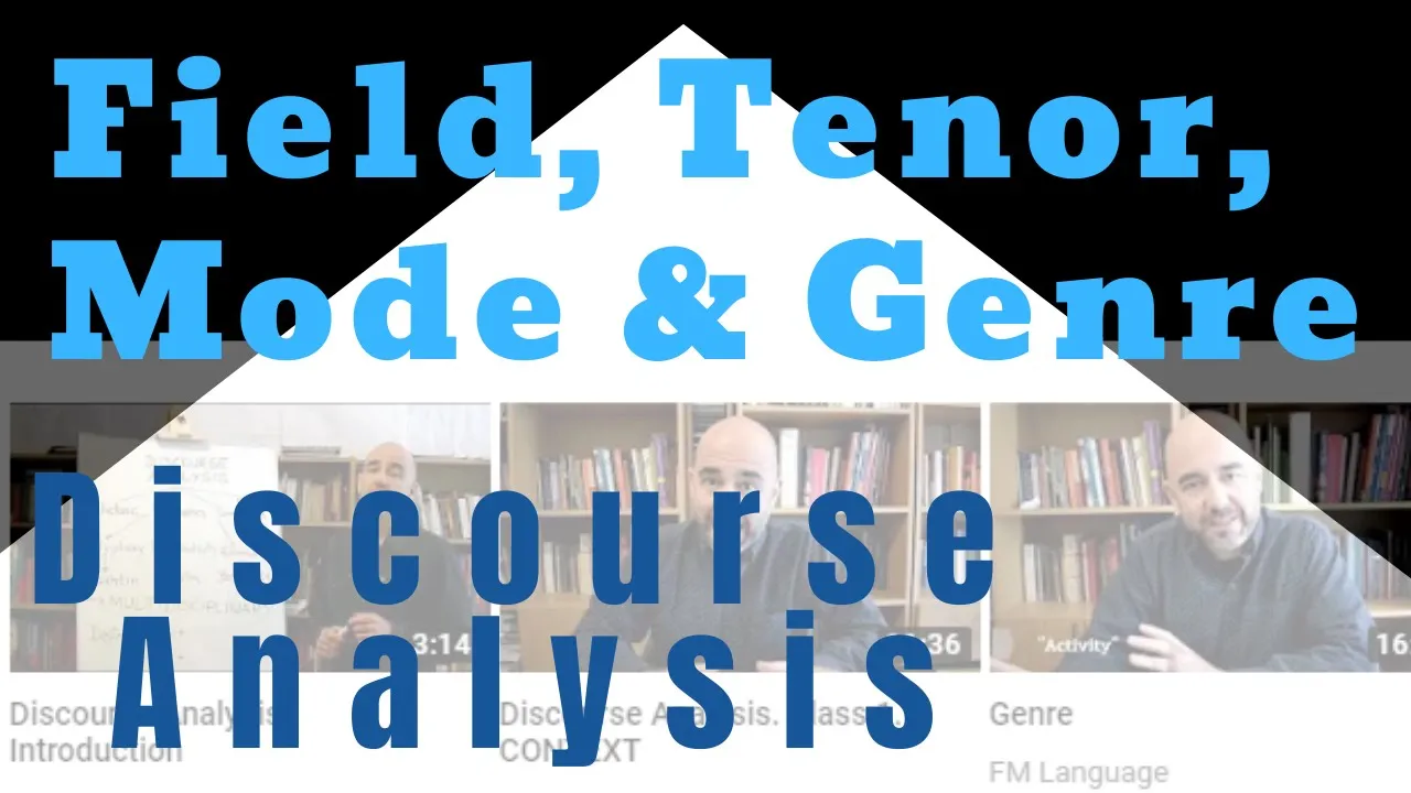 Class 4: Field, Tenor and Mode and its "dialogue" with Genre