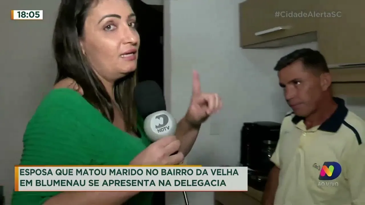 Mulher que matou marido em Blumenau se apresenta à polícia