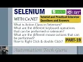 PART 19 Selenium with C NET Tutorial and Practical Interview Questions and Answers Live Project