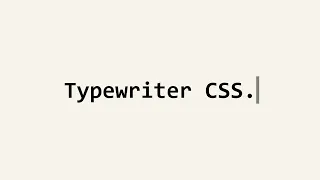 CSS Text Typing Animation Customizable Auto Typing Effect using HTML CSS
