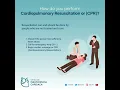 How do you perform Cardiopulmonary Resuscitation or CPR