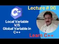 Difference Between Local and Global Variables in C C Tutorial for Beginners