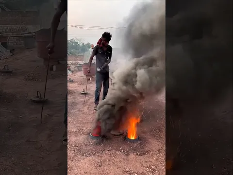 Workers Are Walking Over a 900°C Underground Kiln! 🔥😱 #shorts