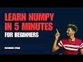 Introduction to NumPy Library in Python for Beginners