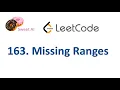 LeetCode Q 163 Missing Ranges