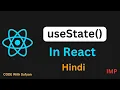 useState Hook in React JS in Hindi Hooks in React JS in Hindi Learn useState in 10 minutes