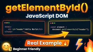 Learn getElementById in JavaScript with Real Example DOM Tutorial