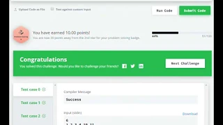 Me Doing HackerRank Simple Array Sum using C