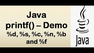 Java printf - s d f b c and n
