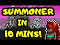 SUMMONER IN 10 MINUTES Terraria 1 4 Expert Summoner Progression Guide Summoner Loadout Guide