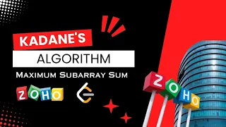 LeetCode 53 Maximum Subarray Java Tamil Kadane s Algorithm