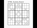 SUDOKU BOARD INTERFACE by HTML