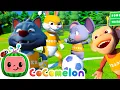 Download Lagu How to Play Soccer | CoComelon Animal Time - Learning with Animals | Nursery Rhymes for Kids