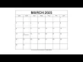Free Printable March 2025 Calendar Templates With Holidays - Wiki Calendar