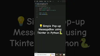 Python MessageBox in Seconds popup tutorial GUI