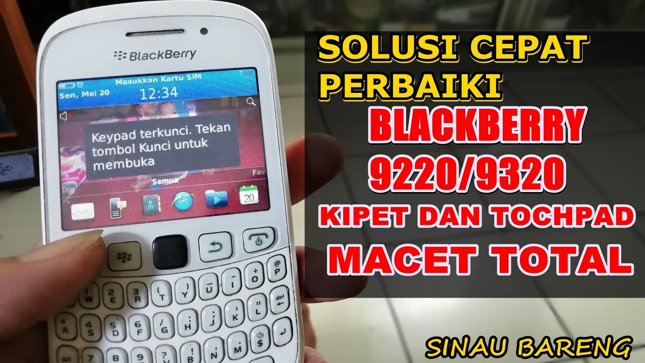 Tutorial Cara Membuka HP Blackberry Lupa Password. 