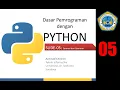 Dasar Pemrograman dengan Python Slide 05 Operator