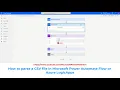 How to a CSV file in Microsoft Power Automate Flow for Azure Logic Apps