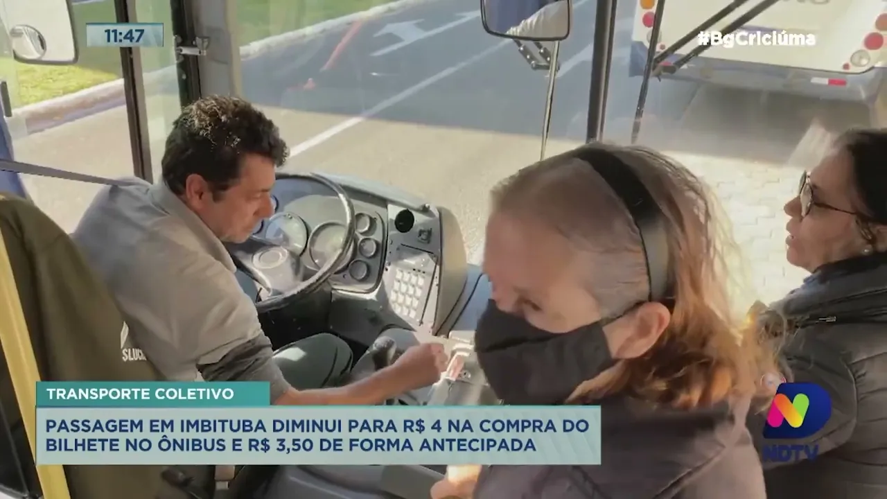 Passagem de ônibus fica mais barata em Imbituba