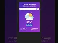 Weather App using HTML CSS JavaScript