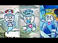 Cuphead Vs Mugman Vs Ms Chalice Death Animation Comparison - Cuphead DLC