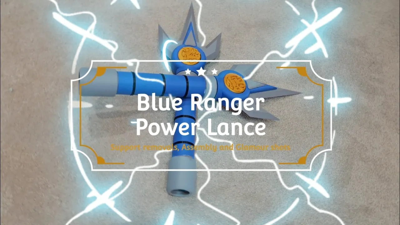 Blue Ranger Power Lance - Mighty Morphin Power Rangers