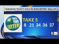 Winning Take 5 ticket worth 66K sold in Rochester