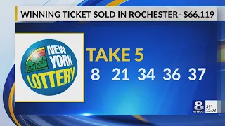 Winning Take 5 ticket worth 66K sold in Rochester