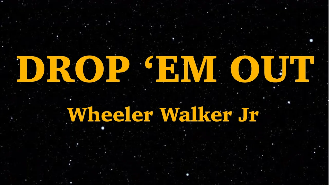 Wheeler Walker Jr. - "Drop 'Em Out" (Lyrics) | We Are Lyrics