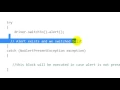 Check if alert or modal dialog is open in Selenium