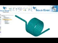 Solid edge tutorial l Spring Helix And Spiral Design l Solid edge Helix l Solid edge Helix curve